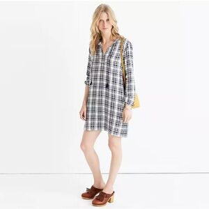 Madewell plaid artiste tunic, size medium